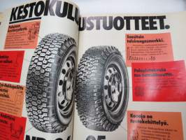 Tuulilasi 1974 nr 11, sisältää mm. seur. artikkelit / kuvat / mainokset; Kansikuva &quot;Sammutintesti&quot;, Karu korvenkulkija UAZ 469 B esittely, Vuokra-autolla