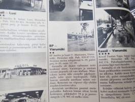Tuulilasi 1974 nr 11, sisältää mm. seur. artikkelit / kuvat / mainokset; Kansikuva &quot;Sammutintesti&quot;, Karu korvenkulkija UAZ 469 B esittely, Vuokra-autolla