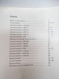Atlas Copco Paineilmamoottorit -myyntiesite / teknistä tietoa -brochure