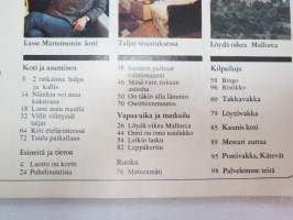 Avotakka 1972 nr 2, kansikuva Riitta &amp; Lasse Mårtenson, arkkitehti Jarkko Kosken oma koti Kuusiston salmen rannalla, Suomen parhaat valmissaunat