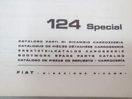 Fiat 124 Special Catalogo parti di ricambio carrozzeria / Catalogue de pièces détachées carrosserie / Ersatzteilkatalog Karosserie / Bodywork spare parts catalog