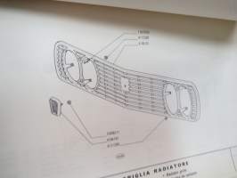 Fiat 124 Special Catalogo parti di ricambio carrozzeria / Catalogue de pièces détachées carrosserie / Ersatzteilkatalog Karosserie / Bodywork spare parts catalog