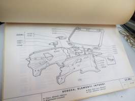 Fiat 128 Catalogo parti di ricambio carrozzeria / Catalogue de pièces détachées carrosserie / Ersatzteilkatalog Karosserie / Bodywork spare parts catalog /