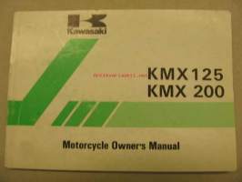 Kawasaki KMX125 KMX200 owner´s manual käyttöohjekirja