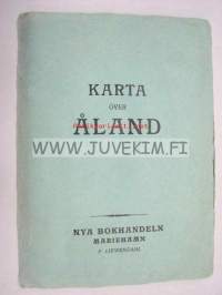 Karta över Åland -Ahvenanmaan kartta