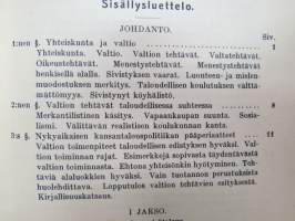 Kansantalouspolitiikka  I -  J. Conrad, Laura ja Leo Harmajan suomentama ja maamme oloja esittävillä lisäyksillä täydentämä -national economics