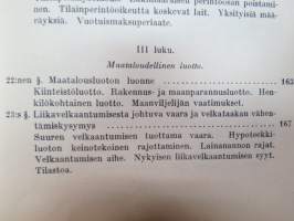 Kansantalouspolitiikka  I -  J. Conrad, Laura ja Leo Harmajan suomentama ja maamme oloja esittävillä lisäyksillä täydentämä -national economics