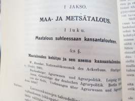 Kansantalouspolitiikka  I -  J. Conrad, Laura ja Leo Harmajan suomentama ja maamme oloja esittävillä lisäyksillä täydentämä -national economics