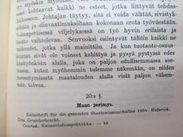 Kansantalouspolitiikka  I -  J. Conrad, Laura ja Leo Harmajan suomentama ja maamme oloja esittävillä lisäyksillä täydentämä -national economics