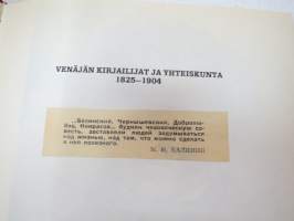 Venäjän kirjailijat ja yhteiskunta 1825-1904 -russian authors and society