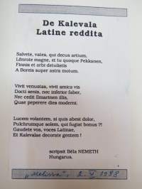 Kalevala latina -finnish national epic in latin