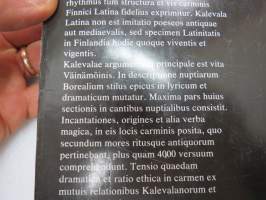 Kalevala latina -finnish national epic in latin