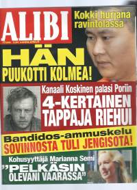 Alibi 2008 nr 11 / kokki puukotti kolmea, kanaali Koskinen, Bandidos ammuskelu, kohusyyttäjä vaarassa