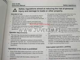 Kalmar DCD 40-90L Instruction manual -käyttöohjekirja englanniksi