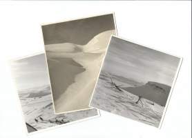 1950-luvun Lappia / Lumien kauneutta - valokuva 12x12 cm 3 kpl