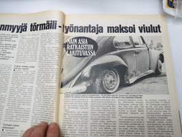 Tuulilasi 1976 nr 11, sis. mm. seur. artikkelit / kuvat / mainokset; Kansikuva &quot;Tuulilasin testissä tutkanpaljastin&quot;, Volvo 242 L 1.9, Rekkamiehet Kari Kinnunen &amp;