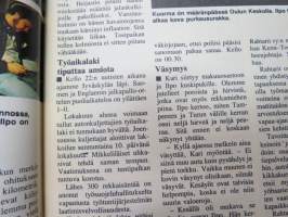 Tuulilasi 1976 nr 11, sis. mm. seur. artikkelit / kuvat / mainokset; Kansikuva &quot;Tuulilasin testissä tutkanpaljastin&quot;, Volvo 242 L 1.9, Rekkamiehet Kari Kinnunen &amp;