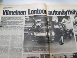 Tuulilasi 1976 nr 11, sis. mm. seur. artikkelit / kuvat / mainokset; Kansikuva &quot;Tuulilasin testissä tutkanpaljastin&quot;, Volvo 242 L 1.9, Rekkamiehet Kari Kinnunen &amp;
