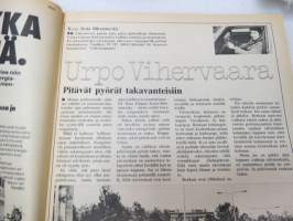 Tuulilasi 1976 nr 11, sis. mm. seur. artikkelit / kuvat / mainokset; Kansikuva &quot;Tuulilasin testissä tutkanpaljastin&quot;, Volvo 242 L 1.9, Rekkamiehet Kari Kinnunen &amp;