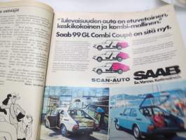 Tuulilasi 1976 nr 11, sis. mm. seur. artikkelit / kuvat / mainokset; Kansikuva &quot;Tuulilasin testissä tutkanpaljastin&quot;, Volvo 242 L 1.9, Rekkamiehet Kari Kinnunen &amp;