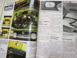 Tuulilasi 1976 nr 11, sis. mm. seur. artikkelit / kuvat / mainokset; Kansikuva &quot;Tuulilasin testissä tutkanpaljastin&quot;, Volvo 242 L 1.9, Rekkamiehet Kari Kinnunen &amp;