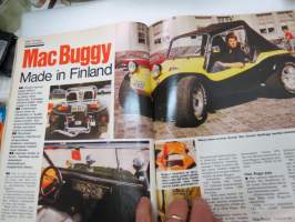 Tuulilasi 1976 nr 11, sis. mm. seur. artikkelit / kuvat / mainokset; Kansikuva &quot;Tuulilasin testissä tutkanpaljastin&quot;, Volvo 242 L 1.9, Rekkamiehet Kari Kinnunen &amp;