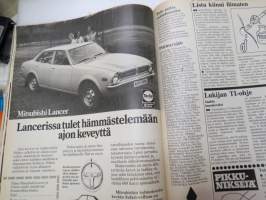 Tuulilasi 1976 nr 11, sis. mm. seur. artikkelit / kuvat / mainokset; Kansikuva &quot;Tuulilasin testissä tutkanpaljastin&quot;, Volvo 242 L 1.9, Rekkamiehet Kari Kinnunen &amp;