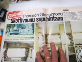 Tuulilasi 1976 nr 11, sis. mm. seur. artikkelit / kuvat / mainokset; Kansikuva &quot;Tuulilasin testissä tutkanpaljastin&quot;, Volvo 242 L 1.9, Rekkamiehet Kari Kinnunen &amp;