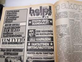 Tuulilasi 1976 nr 11, sis. mm. seur. artikkelit / kuvat / mainokset; Kansikuva &quot;Tuulilasin testissä tutkanpaljastin&quot;, Volvo 242 L 1.9, Rekkamiehet Kari Kinnunen &amp;
