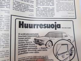 Tuulilasi 1976 nr 11, sis. mm. seur. artikkelit / kuvat / mainokset; Kansikuva &quot;Tuulilasin testissä tutkanpaljastin&quot;, Volvo 242 L 1.9, Rekkamiehet Kari Kinnunen &amp;