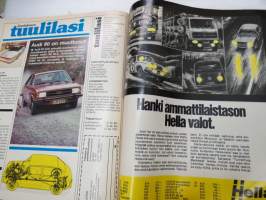 Tuulilasi 1976 nr 11, sis. mm. seur. artikkelit / kuvat / mainokset; Kansikuva &quot;Tuulilasin testissä tutkanpaljastin&quot;, Volvo 242 L 1.9, Rekkamiehet Kari Kinnunen &amp;