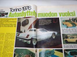Tuulilasi 1976 nr 12, Volvo 343, Saabin korjaamot huoltotestissä, Audi 80 GLS koeajo, Torino 1976