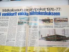 Tuulilasi 1976 nr 12, Volvo 343, Saabin korjaamot huoltotestissä, Audi 80 GLS koeajo, Torino 1976
