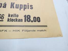 ÅIFK - RU-38 (Åbo Idrottsföreningen Kamraterna - Rosenlewin Urheilijat, Pori) - Jalkapallo Suomisarja / Finlandserien 1966 Kupittaalla 29.5.1966