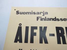 ÅIFK - RU-38 (Åbo Idrottsföreningen Kamraterna - Rosenlewin Urheilijat, Pori) - Jalkapallo Suomisarja / Finlandserien 1966 Kupittaalla 29.5.1966