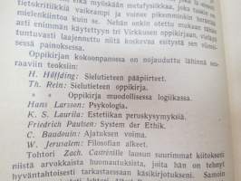 Filosofian alkeiden oppikirja oppikouluja varten -elementary philosophy