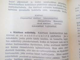 Filosofian alkeiden oppikirja oppikouluja varten -elementary philosophy