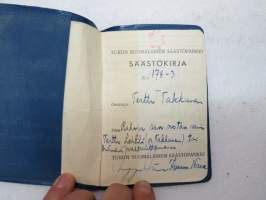 Säästökirja nr 178-3 - Turun Suomalainen Säästöpankki -bank saving´s record book
