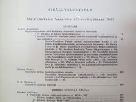 Muistojulkaisu Naantalin 500-vuotisjuhlaan elokuun 23 päivänä 1943 - Varatuomari Paul Ståhlström on lunastamalla tämän bibliofiilikappaleen kauniilla ja