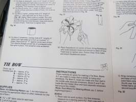 Bow making made easy - Master the art of bow tying with these step-by-step instructions... -koristerusettien ja solmukkeiden teko, englanninkielinen havainnollinen