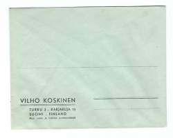 Vilho Koskinen Turku Myy, ostaa ja vaihtaa postimerkkejä -      firmakuori blanko