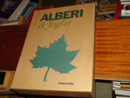 Alberi &amp; foglie - Puiden lehti kasvisto 4 kansiota = 120 lehteä - puut