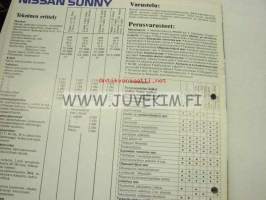 Nissan Sunny -myyntiesite