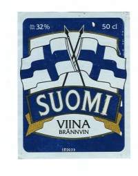 Suomi viina  - viinaetiketti