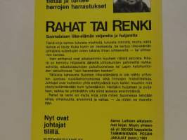 Rahat tai renki. Suomen liike-elämän veijareita ja huijareita