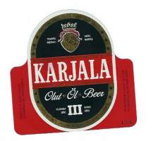 Karjala olut   III  -  olutetiketti