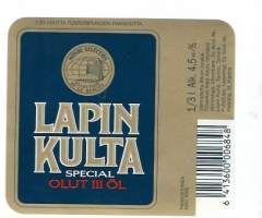 Lapin Kulta   III  olut -  olutetiketti