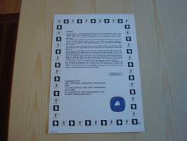 Nyrkkeilijä Max Schmeling Souvenir Sheet postimerkkiarkki 1969 &amp; hänen nimikirjoituksensa, numeroitu (kaikissa numeroiduissa ei ole nimikirjoitusta).