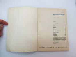 Volkswagen Transport (Augusti 1965) instruktionsbok -käyttöohjekirja ruotsiksi / owner´s manual in swedish