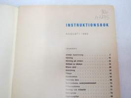 Volkswagen Transport (Augusti 1965) instruktionsbok -käyttöohjekirja ruotsiksi / owner´s manual in swedish